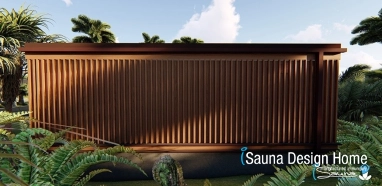 Externý sauna dom na mieru Externý sauna dom na mieru