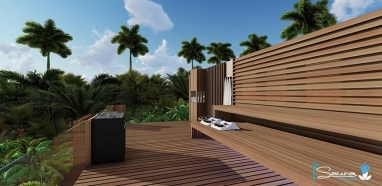 Exteriérová sauna a joga Exteriérová sauna a joga